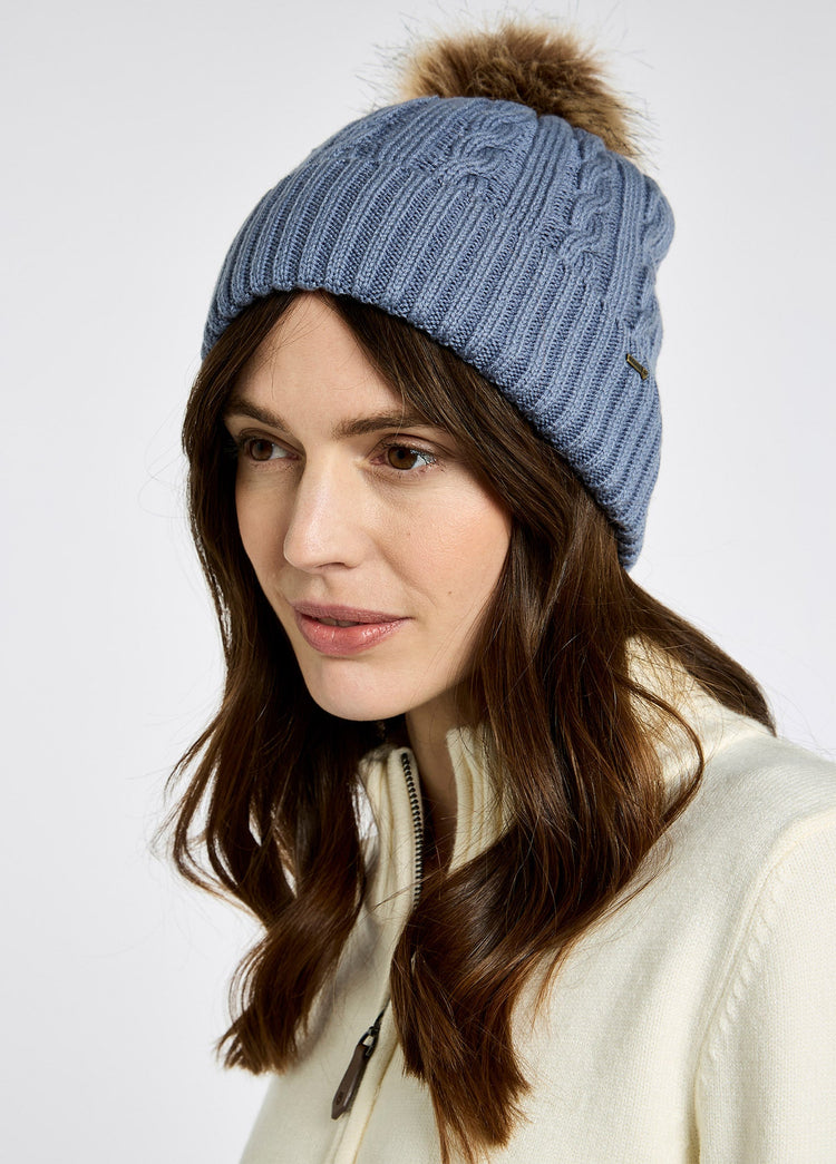 Bonnet à pompon Forester - Indigo