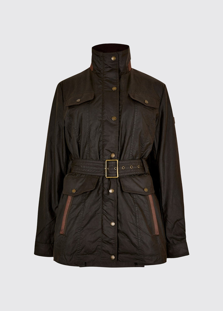 Veste en coton ciré avec ceinture Gandon - Verdigris