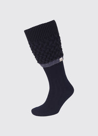 Chaussettes à mailles torsadées Grange - Navy