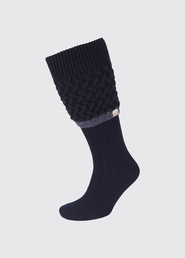 Chaussettes à mailles torsadées Grange - Navy