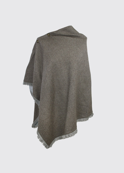Poncho en Tweed Hazelwood - Elk