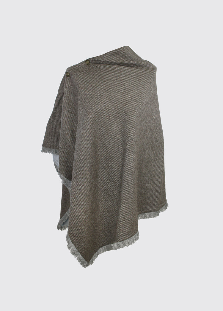 Poncho en Tweed Hazelwood - Elk