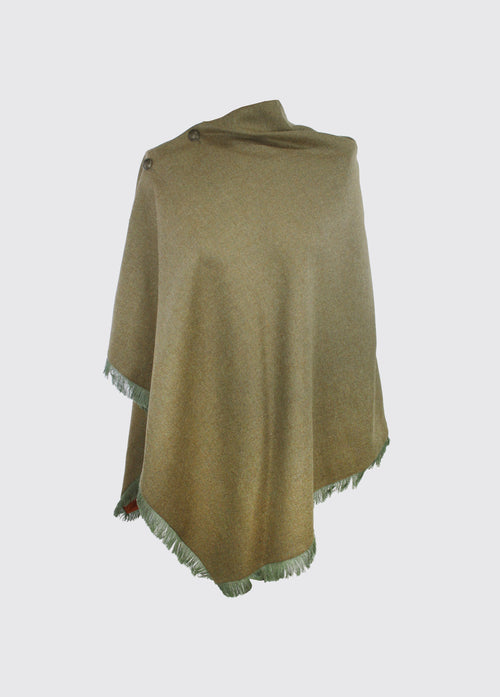 Poncho en Tweed Hazelwood - Wheat