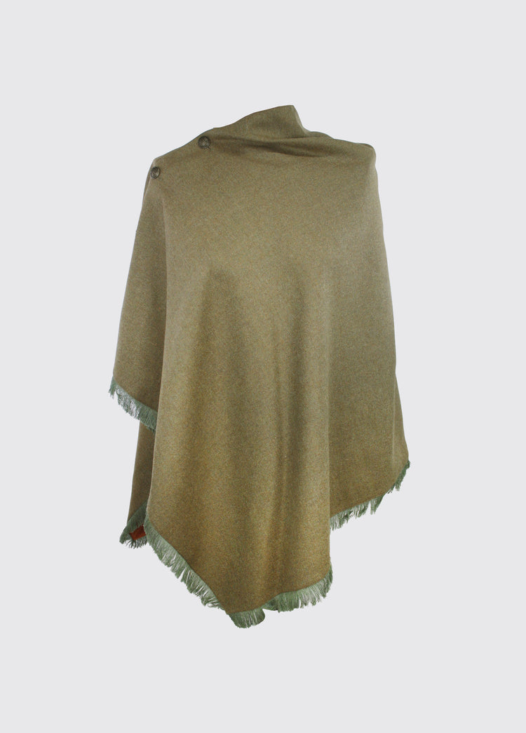 Poncho en Tweed Hazelwood - Wheat