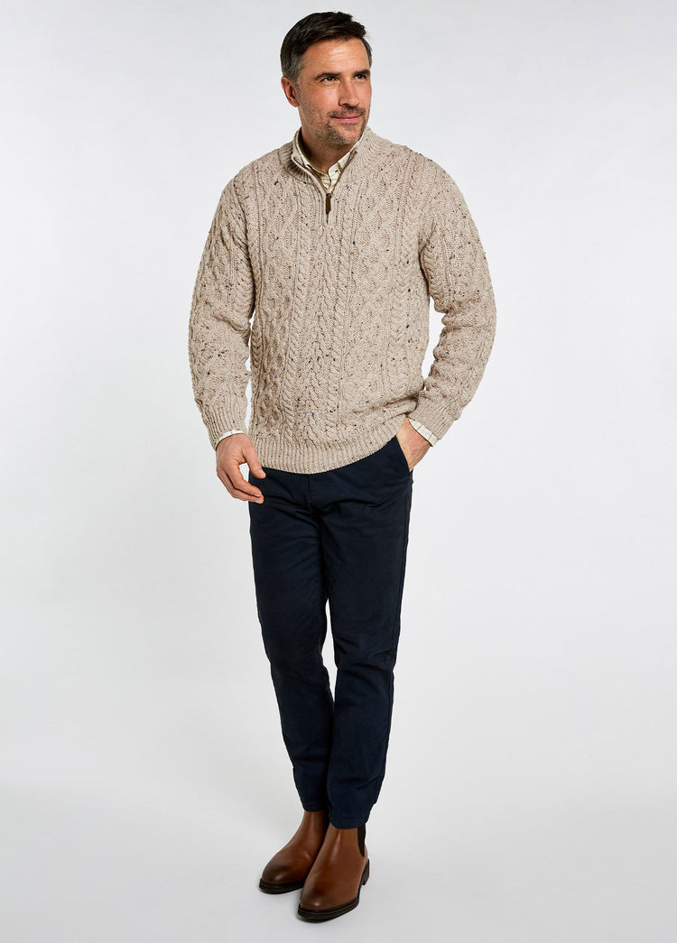 Pull 1/4 zip Henihan - Oatmeal