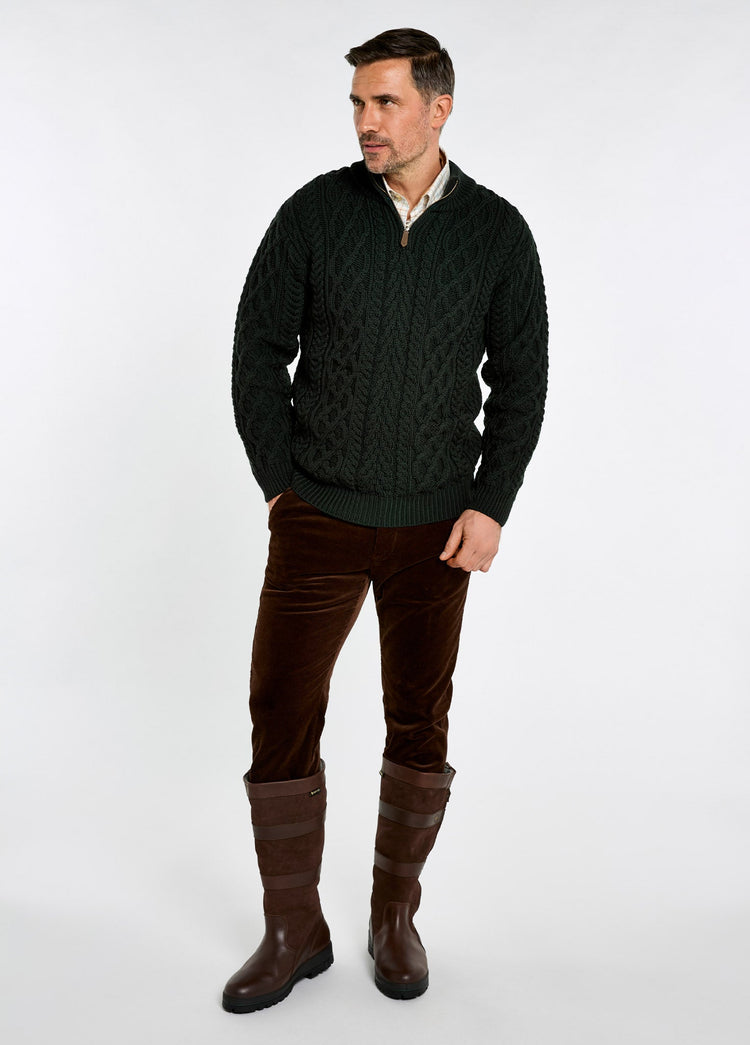 Pull 1/4 zip Henihan - Olive