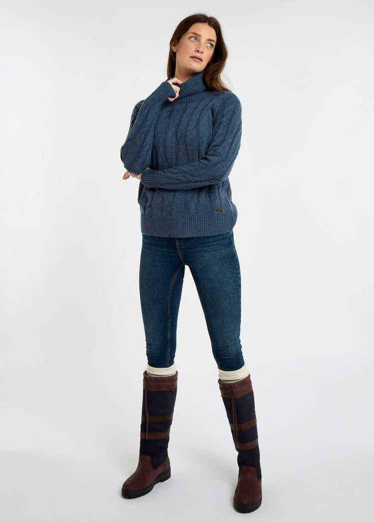 Pull à col roulé Hennessy - Indigo