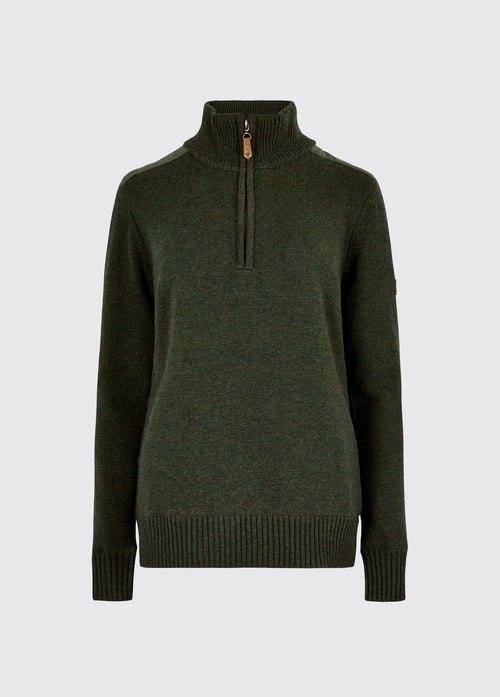 Pull à col zippé Hession  - Olive