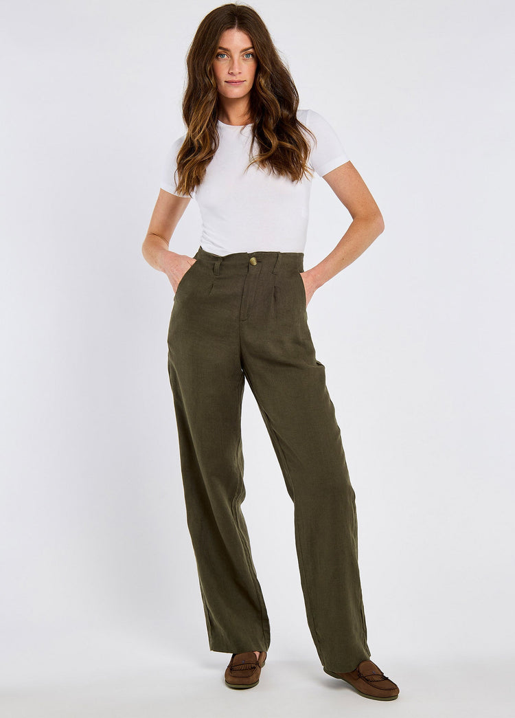 Pantalon en lin Kelby - Khaki