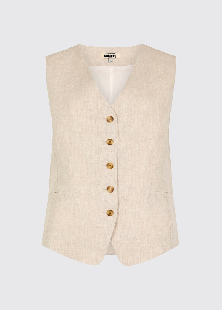 Gilet en lin Killaloe - Oatmeal