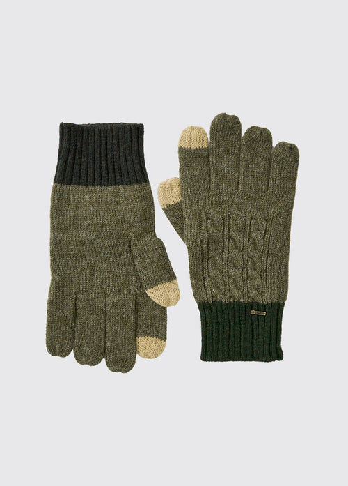 Gants tricotés Ballyhide - Olive