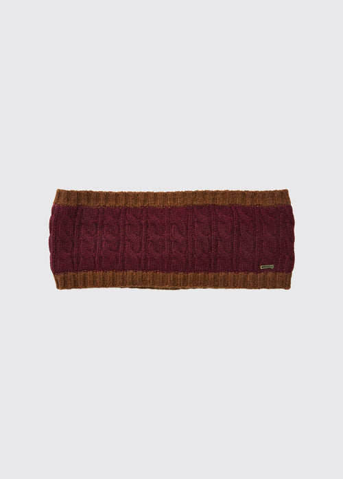 Bandeau tricoté Walton - Ox Blood