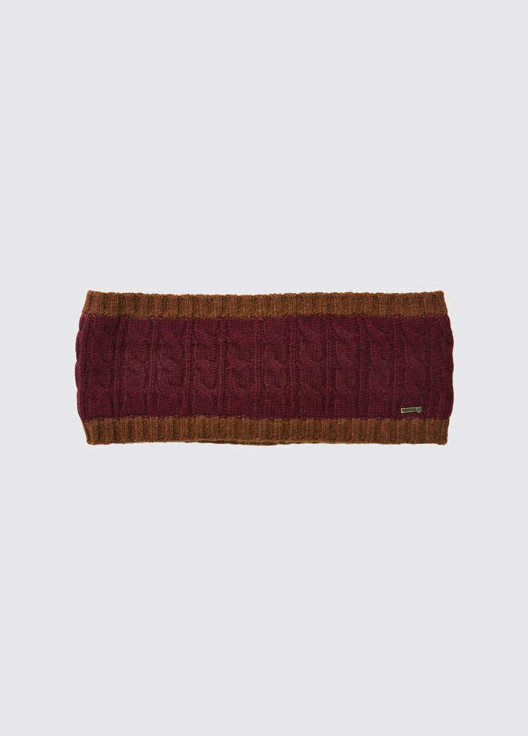 Bandeau tricoté Walton - Ox Blood