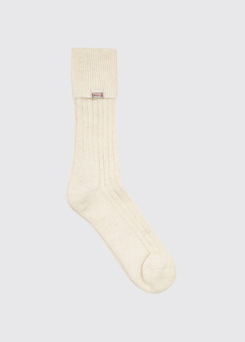 Chaussettes en alpaga de Holycross - Cream