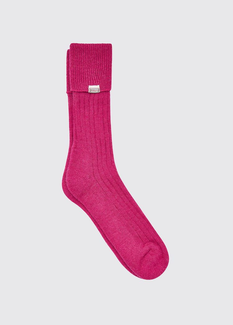 Chaussettes en alpaga de Holycross - Pink