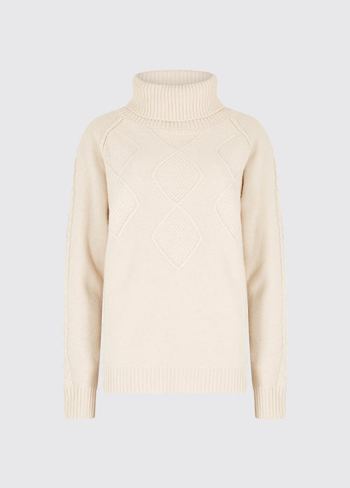 Pull à col roulé Belleek pour femme - Chalk