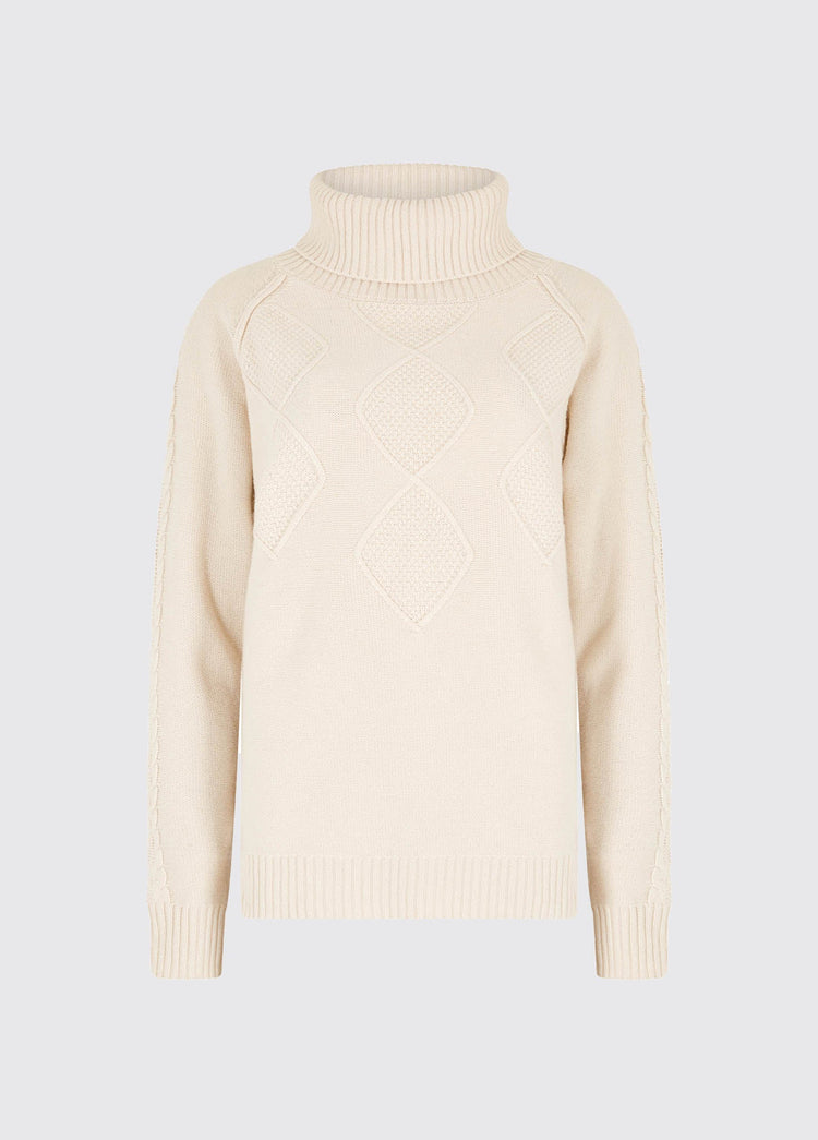 Pull à col roulé Belleek pour femme - Chalk