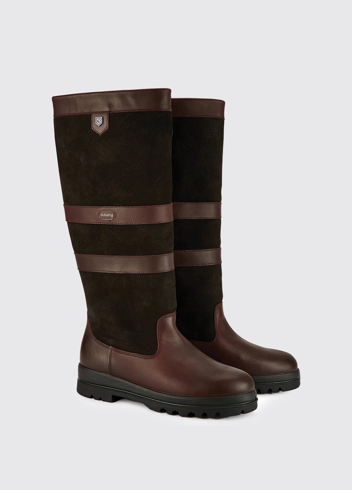 Bottes équitation Dover Saddlery - Femme - US 8 - Cuir Marron - Doublure Fourrure - Occasion