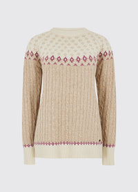 Pull Fair Isle Thornfield Femme - Oat