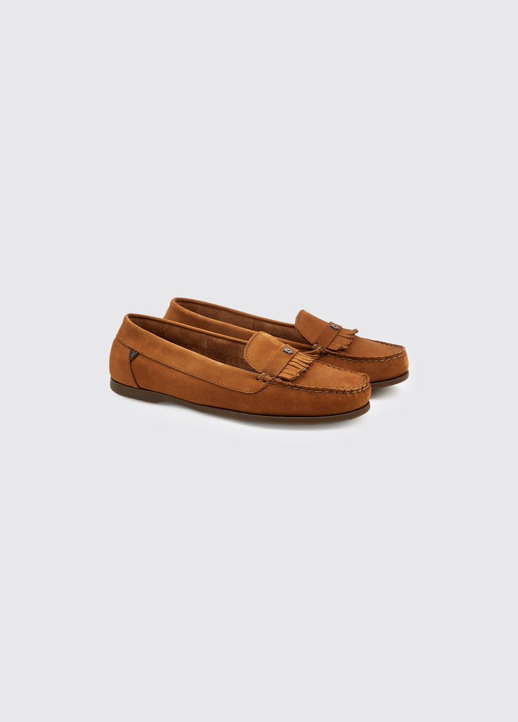 Florence Deck Shoe - Cognac