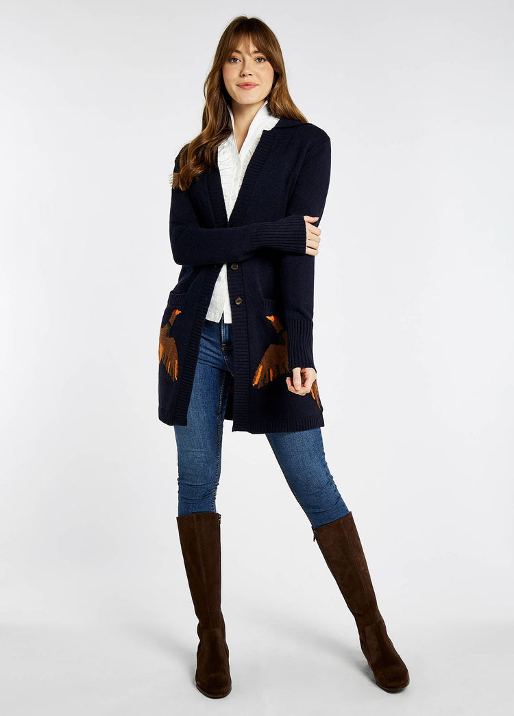 Cardigan en maille Dromore - Navy