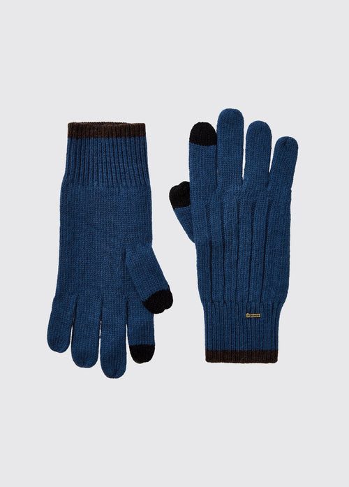 Gants en laine Marsh - Peacock Blue