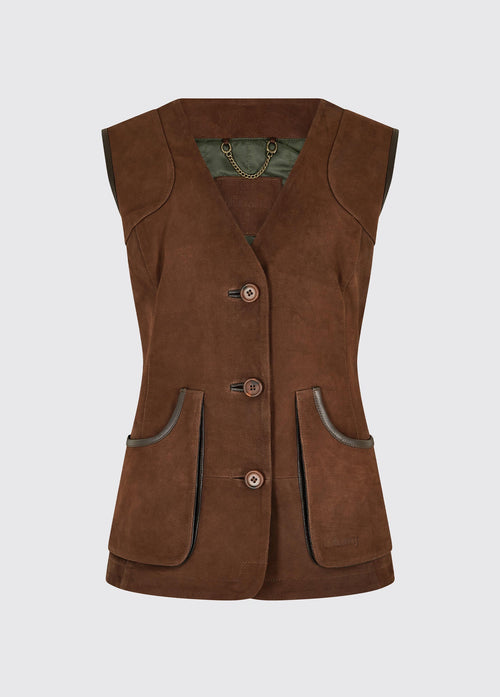 Gilet en cuir Allendale - Walnut