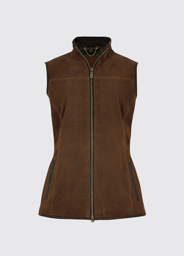 Gilet en cuir Kingston - Walnut