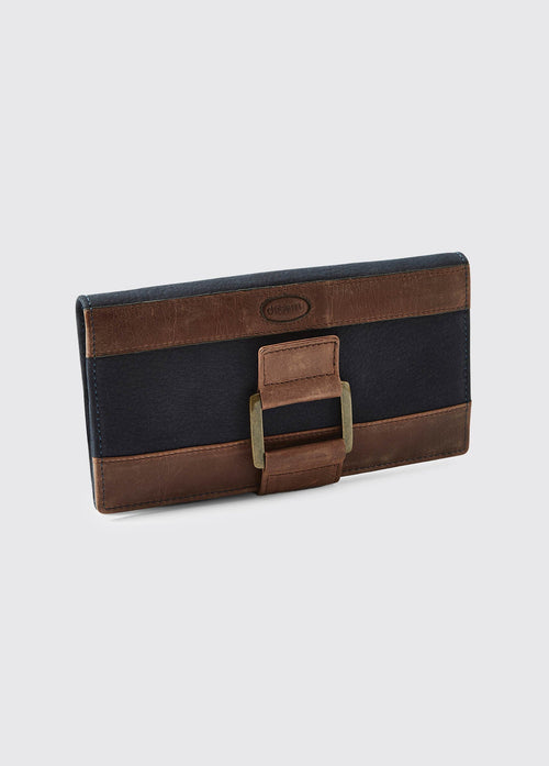 Porte-monnaie en cuir Dunbrody- Navy/Brown