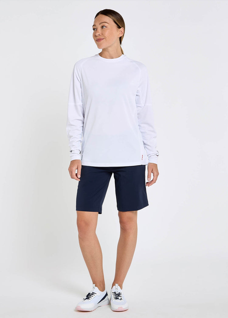 T-shirt à Manches Longues Ancona Femme - White