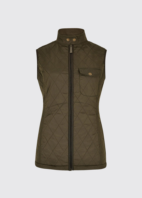 Gilet matelassé doublé en polaire Rathdown pour femme - Olive