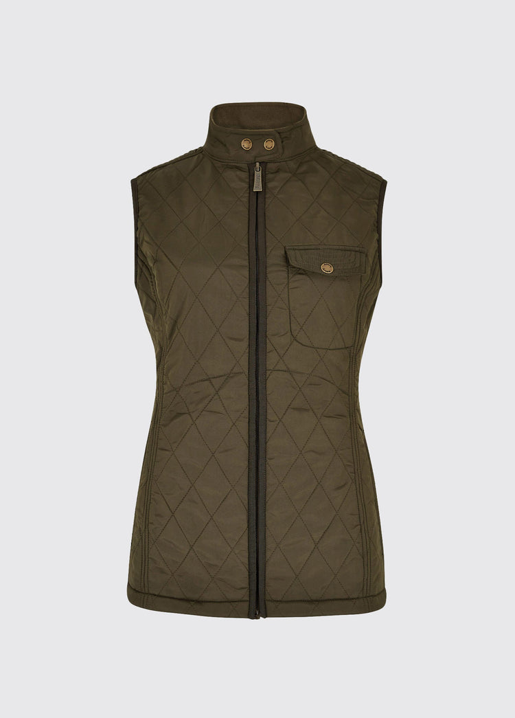 Gilet matelassé doublé en polaire Rathdown pour femme - Olive