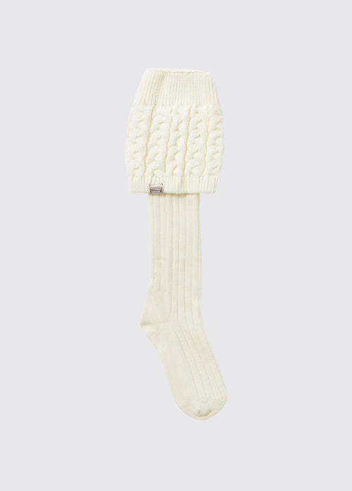 Chaussettes tricotées Trinity -  Cream