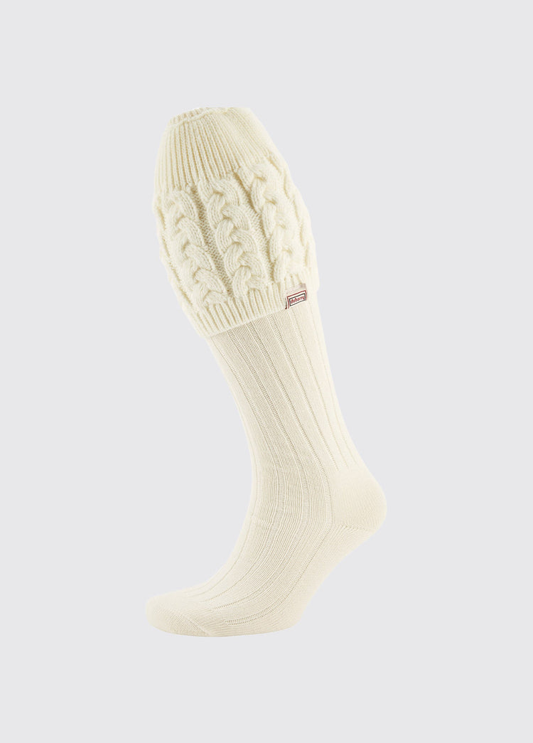 Chaussettes tricotées Trinity -  Cream