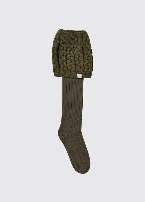 Chaussettes tricotées Trinity -  Olive