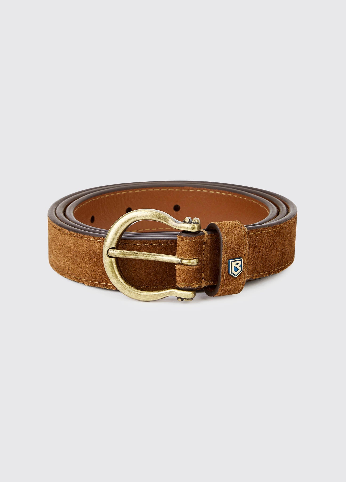 Ceinture en daim Archway Camel