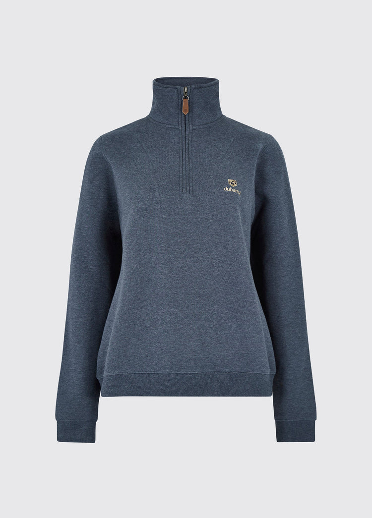 Castlemartyr Women's Quarter Zip Sweatshirt - Denim