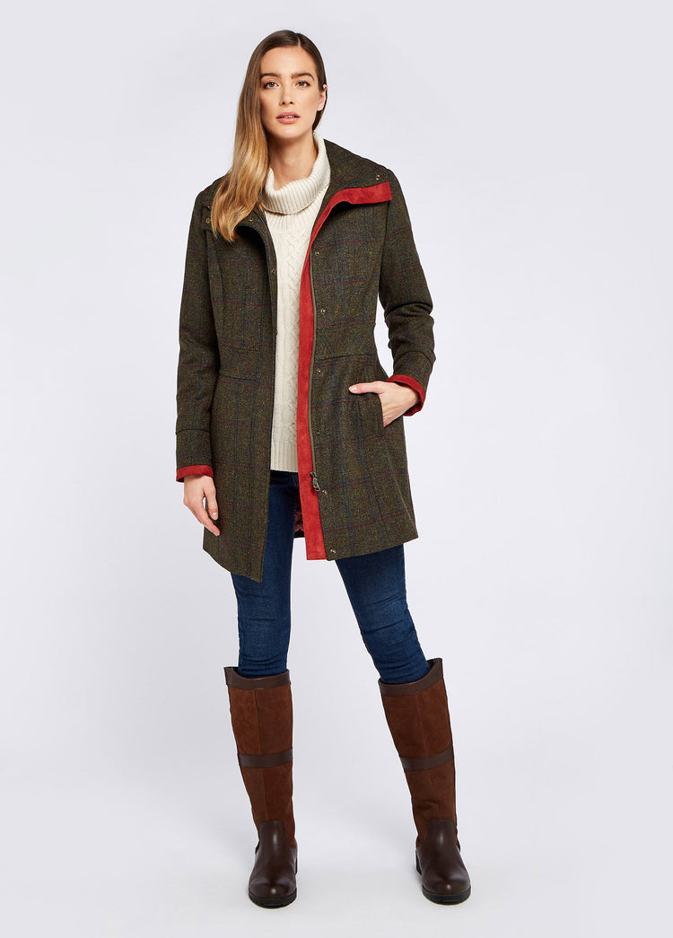 Manteau en Tweed Hedgerow -  Hemlock