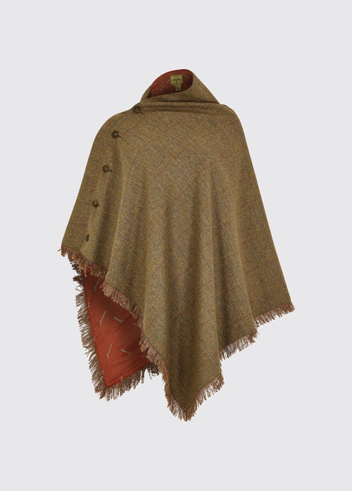 Poncho en Tweed Hazelwood - Burren