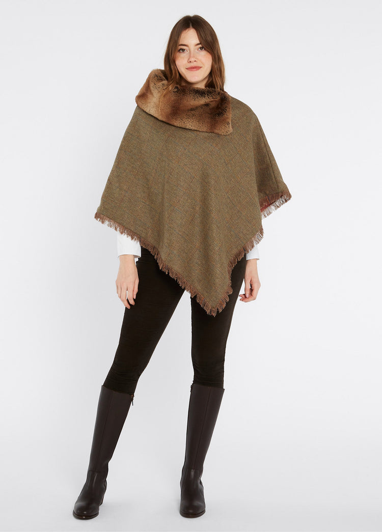 Poncho en tweed  Silverfir Femm - Burren