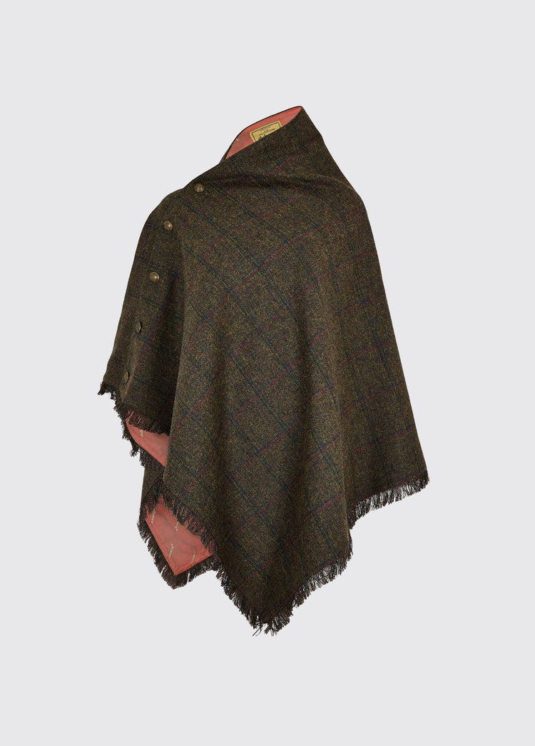 Poncho en Tweed Hazelwood - Hemlock