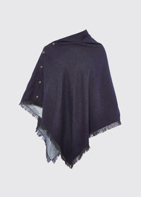 Poncho en Tweed Hazelwood - Navy