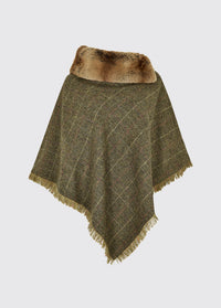 Poncho en tweed  Silverfir - Thistle