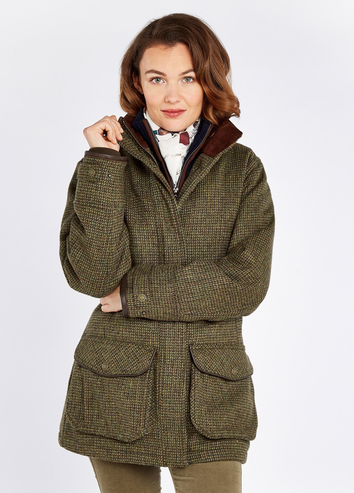 Veste tweed femme chasse sale