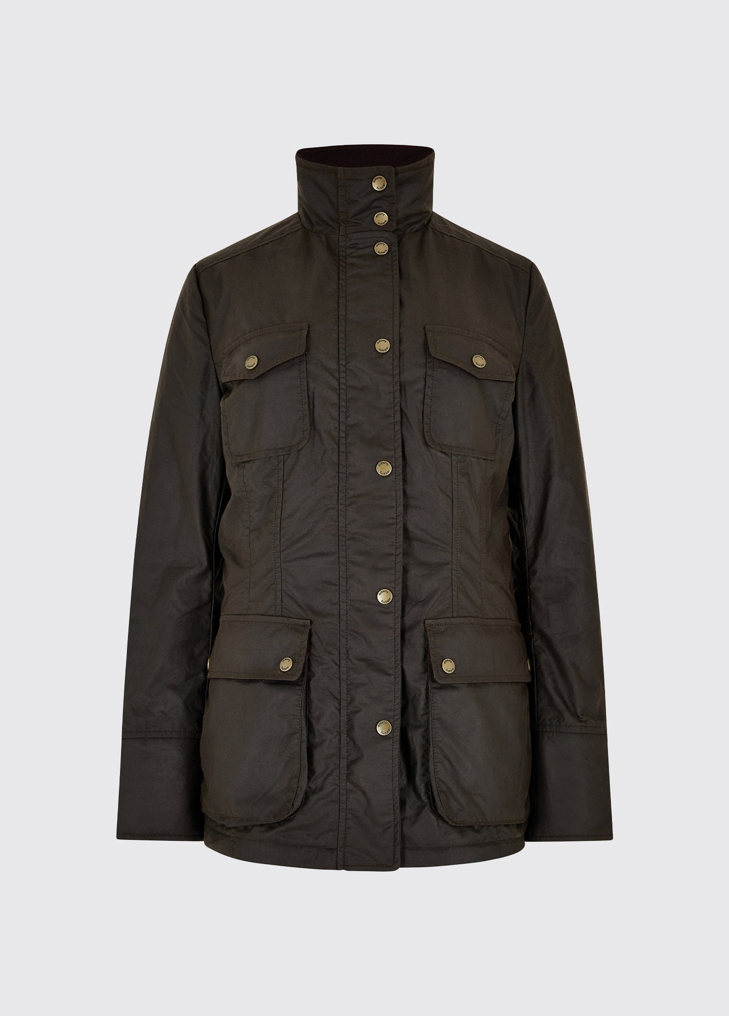 Veste Matelassée En Coton Ciré Rydale - Femme - Olive - Manteau Mi-long Imperméable