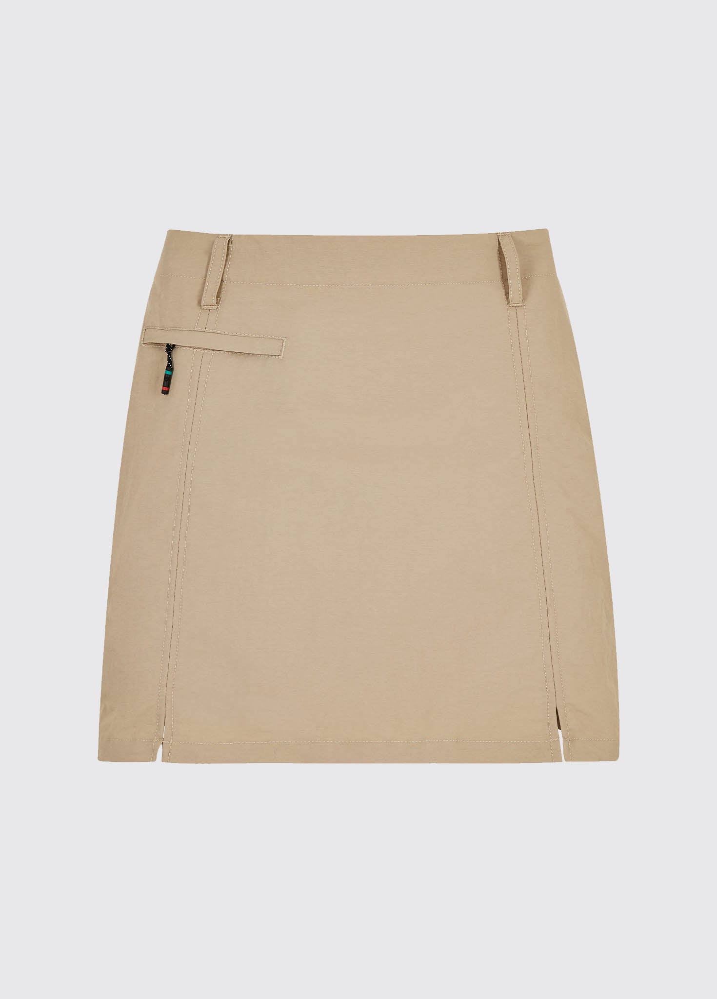 Jupe Courte Femme Croft & Barrow Taille 12 - Beige Stretch - Cordon De Serrage - Occasion Très Bon état