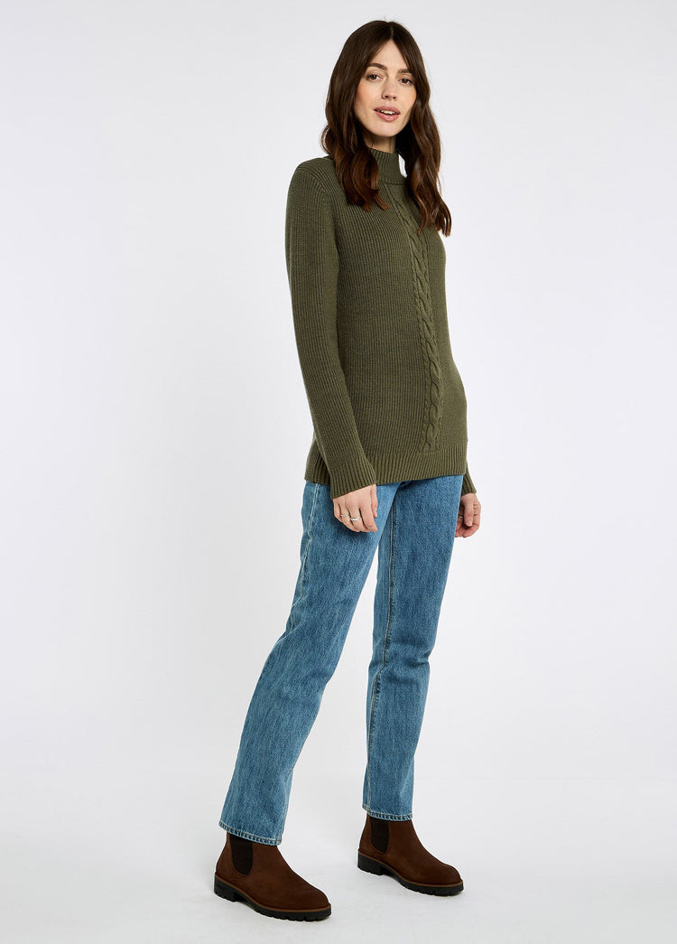 Pull à col montant Lennon - Dusky Green