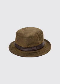 Chapeau en coton ciré Macreddin - Olive