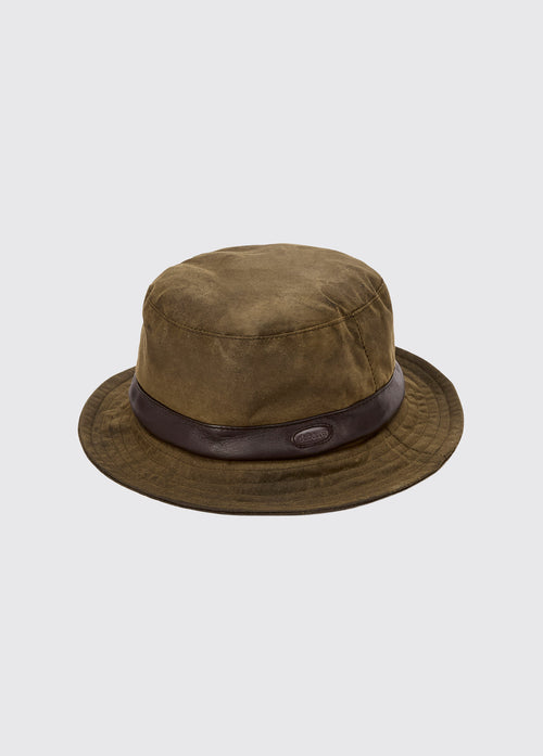 Chapeau en coton ciré Rossmore - Olive