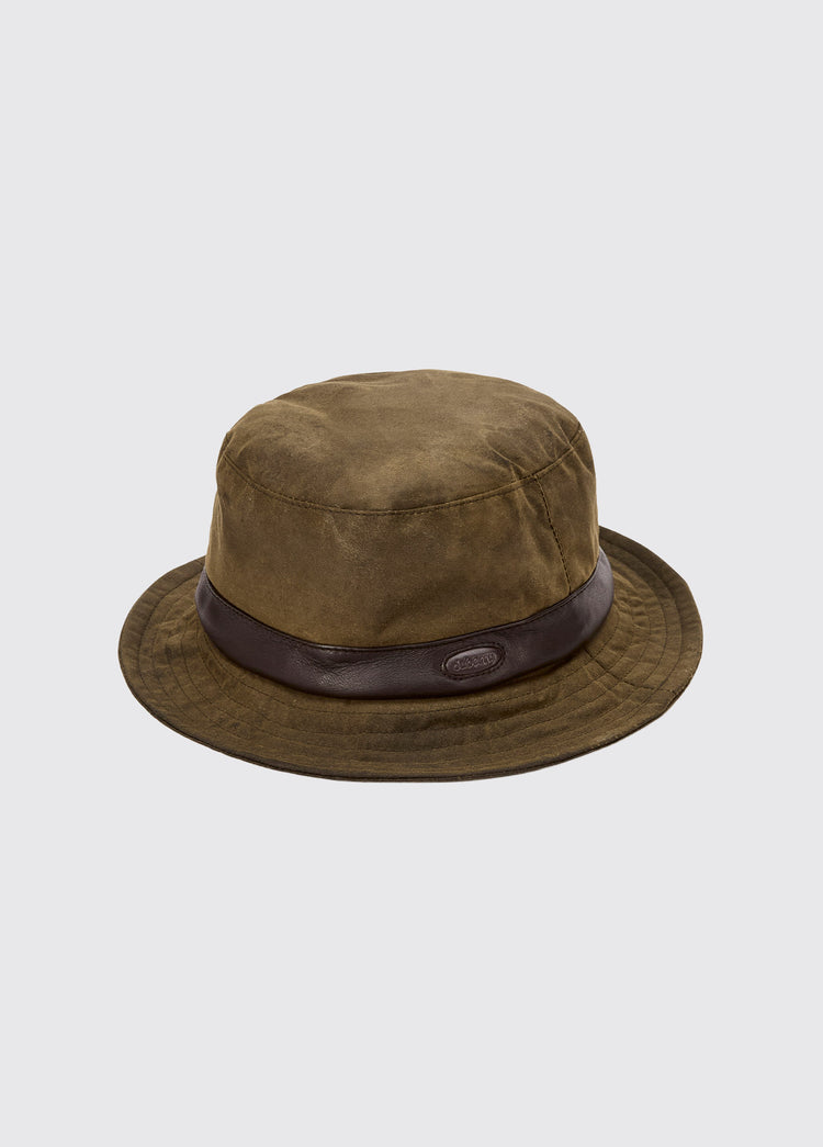 Chapeau en coton ciré Rossmore - Olive